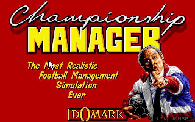 Title screen of Championship Manager