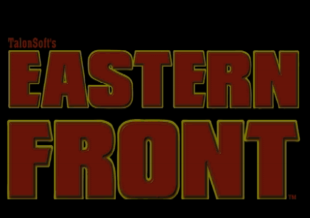 Title screen of TalonSoft's East Front
