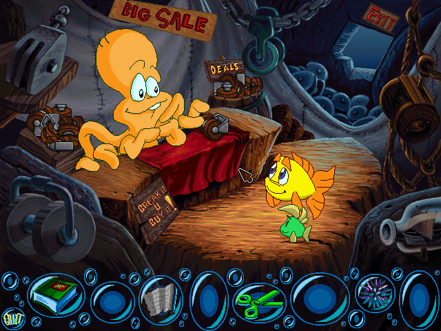 Gameplay of Freddi Fish 2: The Case of the Haunted Schoolhouse