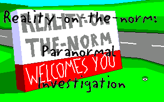 Title screen of Paranormal Investigation