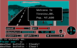 Gameplay of Crosscountry Canada