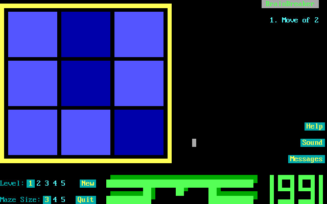 Title screen of BrainBreaker