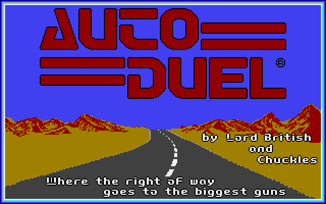 Title screen of Autoduel