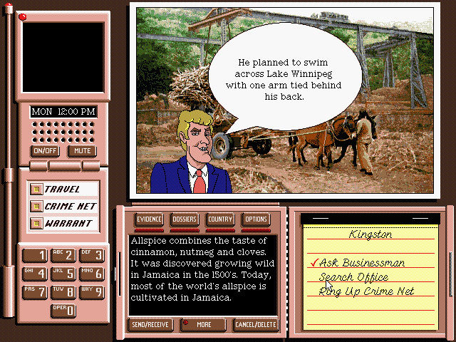 Gameplay of Where in the World Is Carmen Sandiego? Deluxe Edition