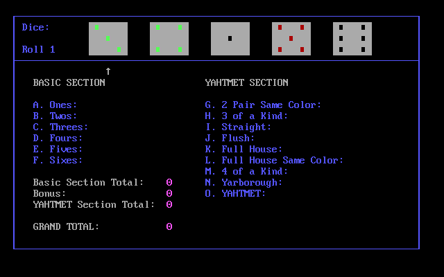 Gameplay of Yahtmet