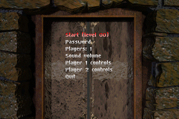 Title screen of Quadrax