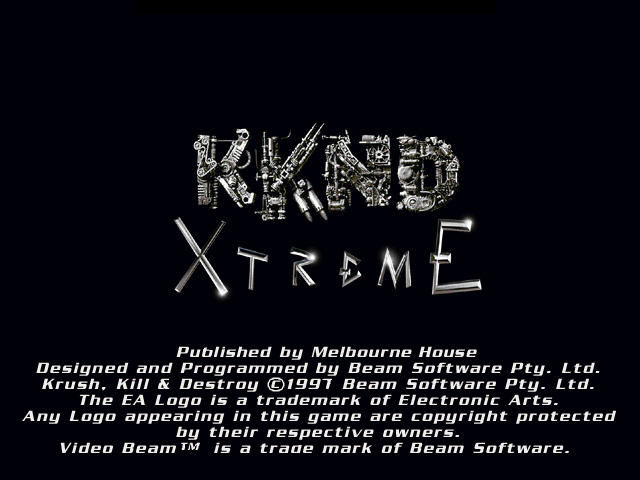 Title screen of KKND: Krush Kill 'n Destroy Xtreme