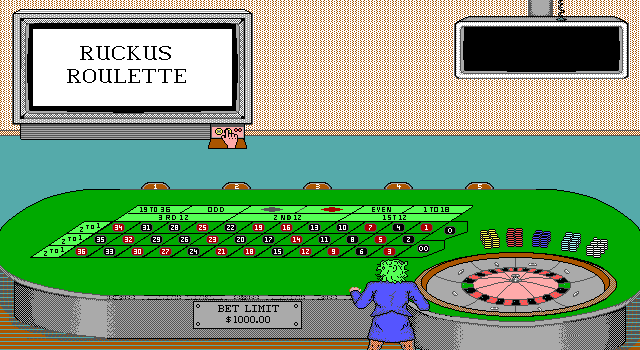 Title screen of Ruckus Roulette