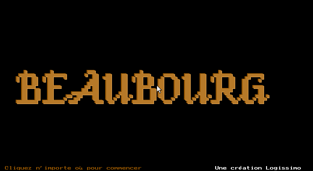 Title screen of Beaubourg