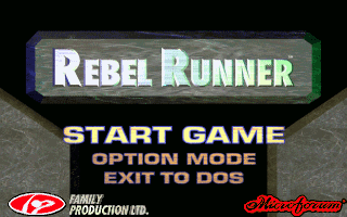 Title screen of Rebel Runner - Operation: Digital Code