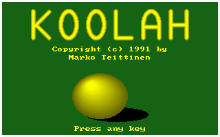 Title screen of Koolah