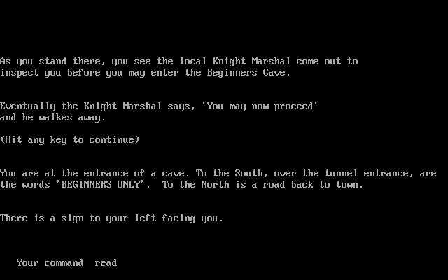 Gameplay of Eamon (2000)