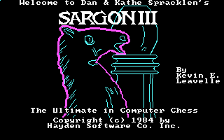 Title screen of Sargon III
