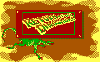 Title screen of Return of the Dinosaurs