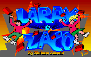 Title screen of Larax & Zaco