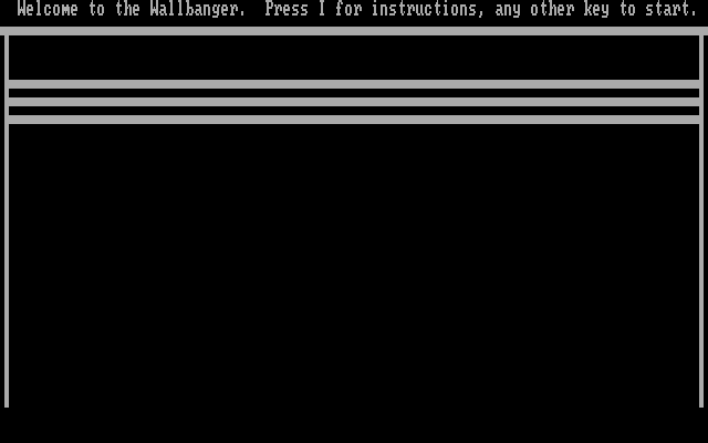 Title screen of Wallbanger