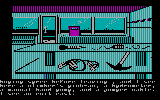 Gameplay of The Adventures of Buckaroo Banzai: Across the Eighth Dimension