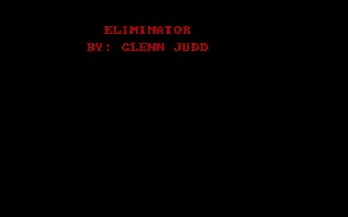 Title screen of Eliminator (1991)