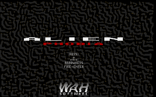 Title screen of Alien Phobia
