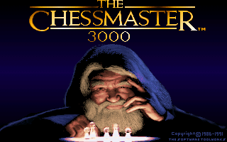 Title screen of The Chessmaster 3000