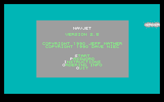 Title screen of Navjet