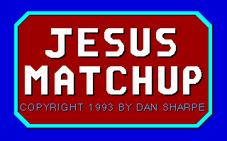 Title screen of Jesus Matchup