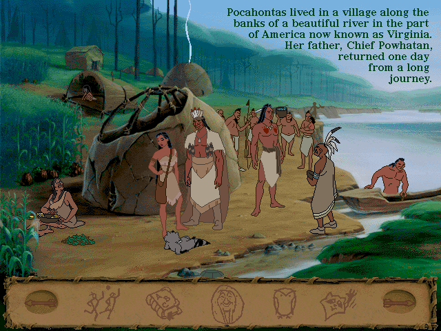 Gameplay of Disney's Animated Storybook: Pocahontas