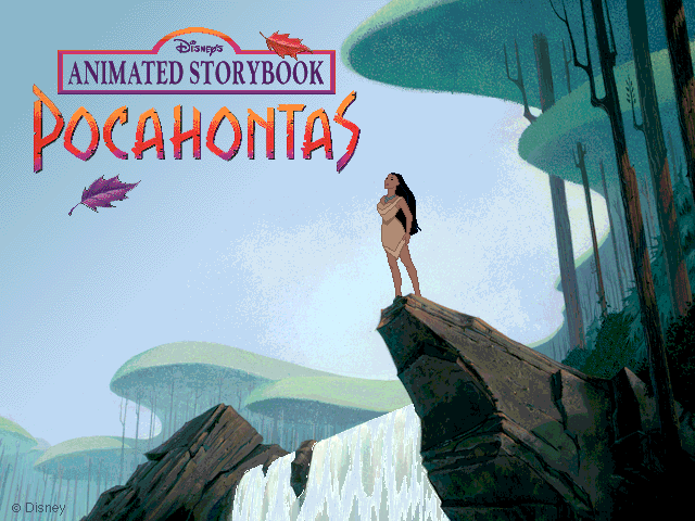 Title screen of Disney's Animated Storybook: Pocahontas