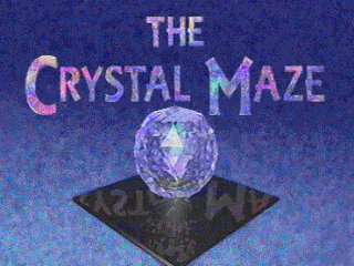 Title screen of The Crystal Maze