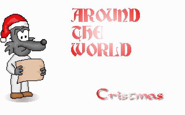 Title screen of Around the World: Christmas