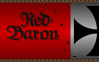 Title screen of Red Baron