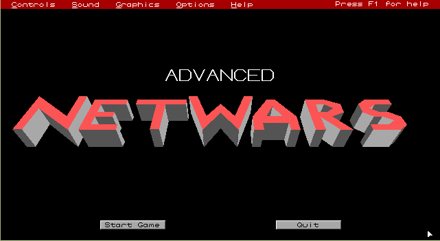 Title screen of Advanced NetWars