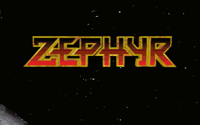 Title screen of Zephyr