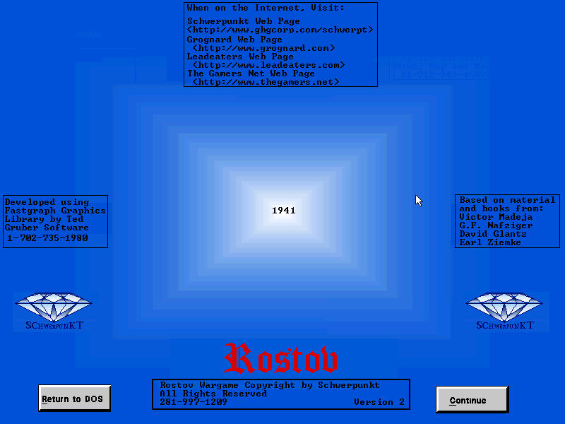 Title screen of Rostov