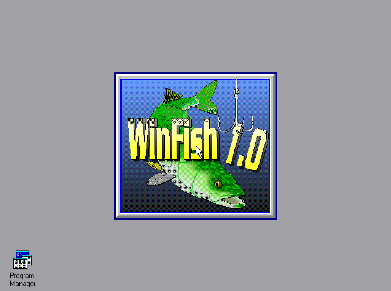 Title screen of WinFIsh