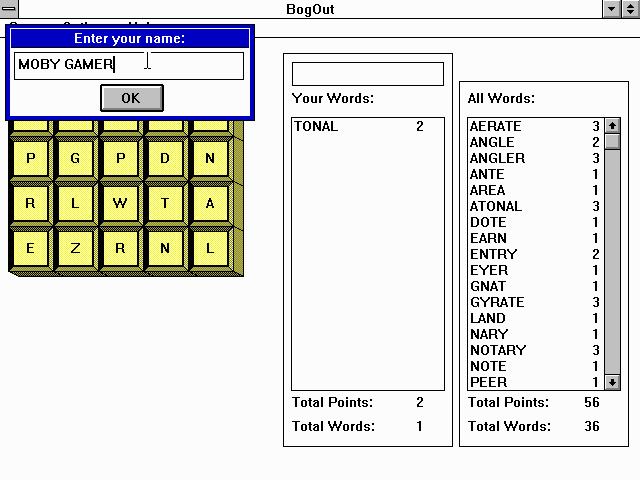 Gameplay of BogOut