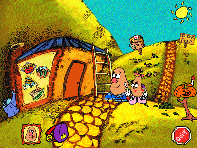 Gameplay of Mr. Potato Head Saves Veggie Valley