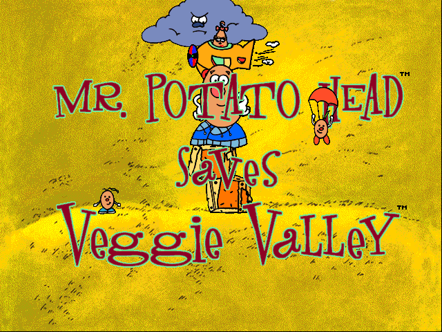 Title screen of Mr. Potato Head Saves Veggie Valley