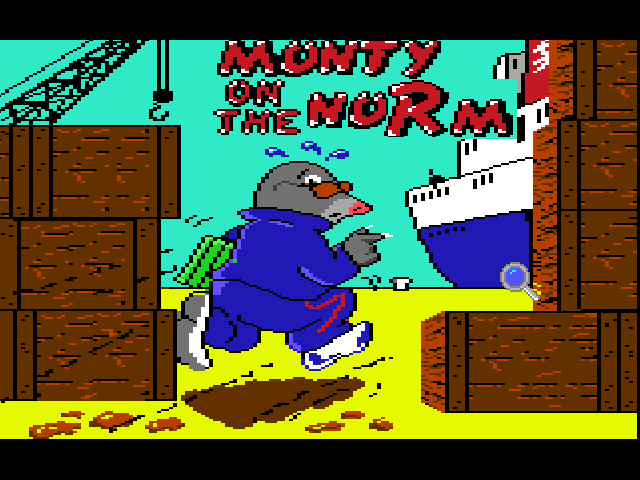 Title screen of Monty on the Norm