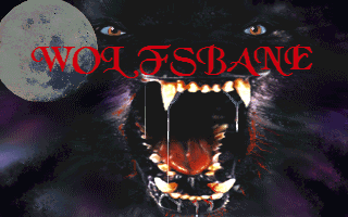 Title screen of Wolfsbane