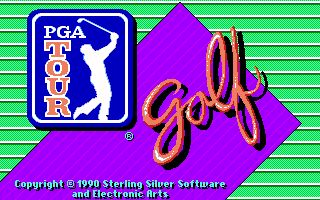 Title screen of PGA Tour Golf