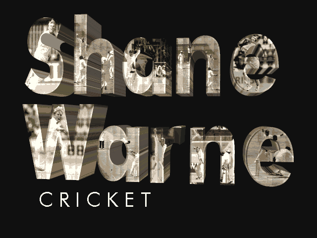Title screen of Shane Warne Cricket