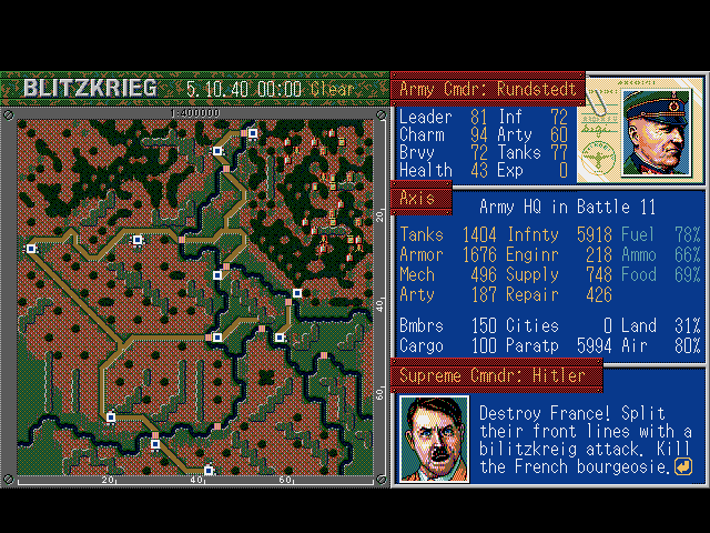 Gameplay of Operation Europe: Path to Victory 1939-45