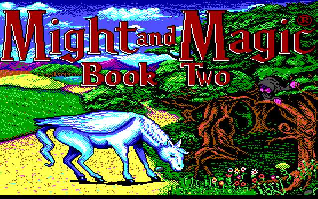 Title screen of Might and Magic II: Gates to Another World