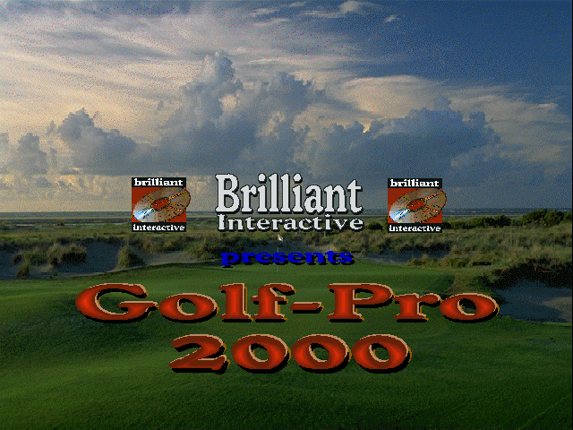 Title screen of Golf Pro 2000 Downunder