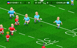 Gameplay of Super League Pro Rugby