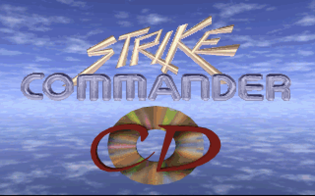 Title screen of Strike Commander (CD-ROM Edition)