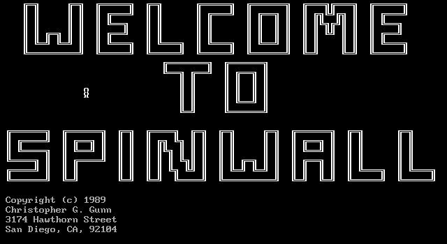 Title screen of SpinWall
