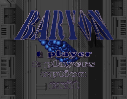 Title screen of Baryon