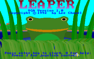 Title screen of Leaper